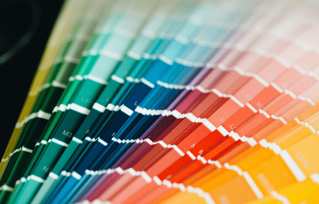 palette colori dal verde al giallo